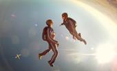 Responda skydiving,macacão,parceiro
