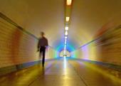 Answer Blur,tunnel,ceiling lights