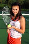 Answer tennis racket,net,match