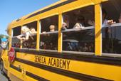 Answer school excursion,bus,sash window