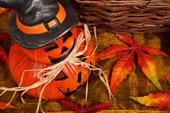 Answer pumpkin,Halloween,witch hat